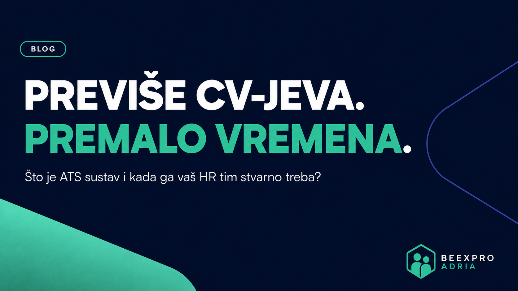 ATS Recruiting-System – Blog-Visual von BeeXpro Adria zu Bewerbermanagement und digitalem Einstellungsprozess.